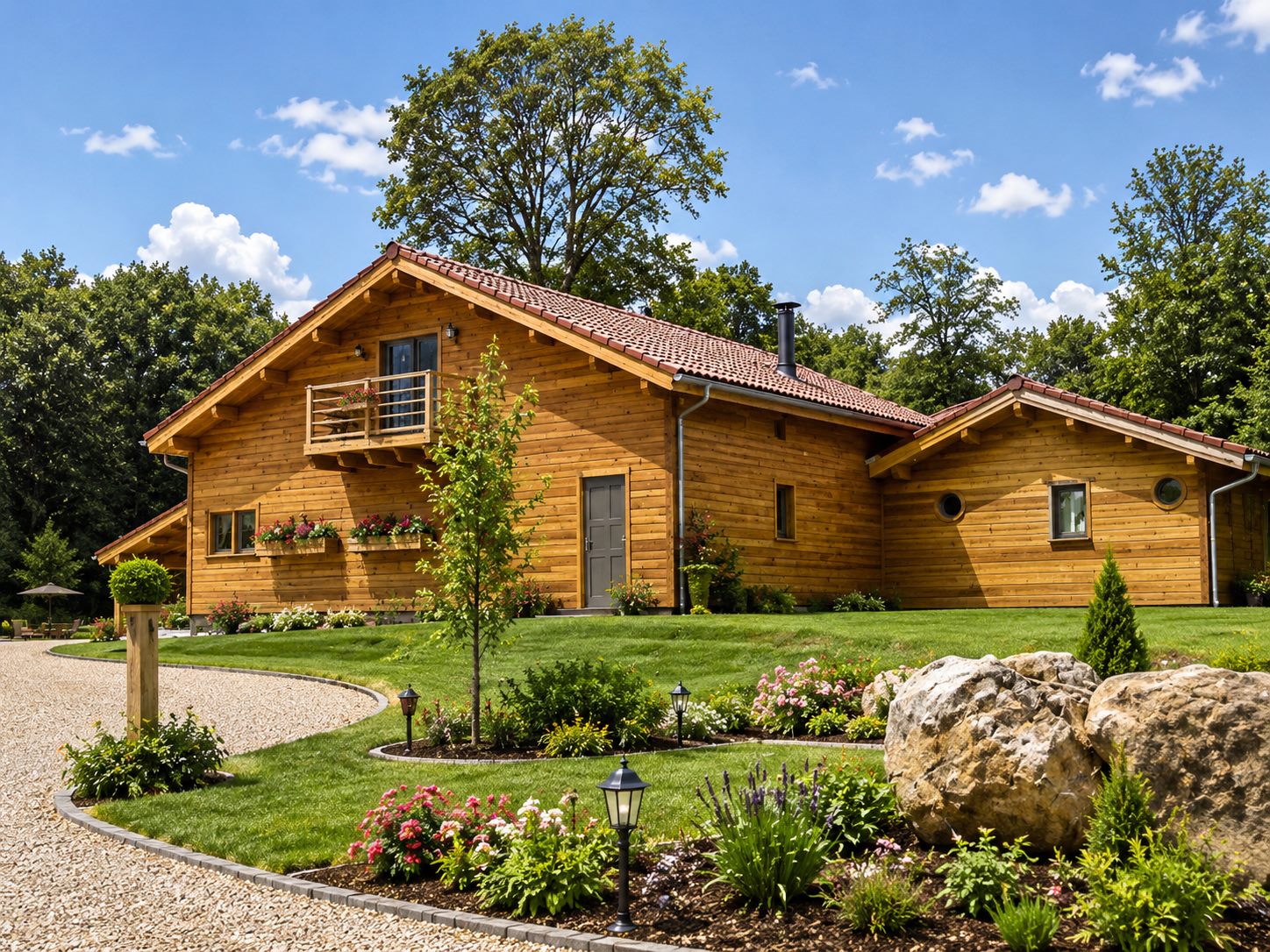 Chalet en rondins de bois