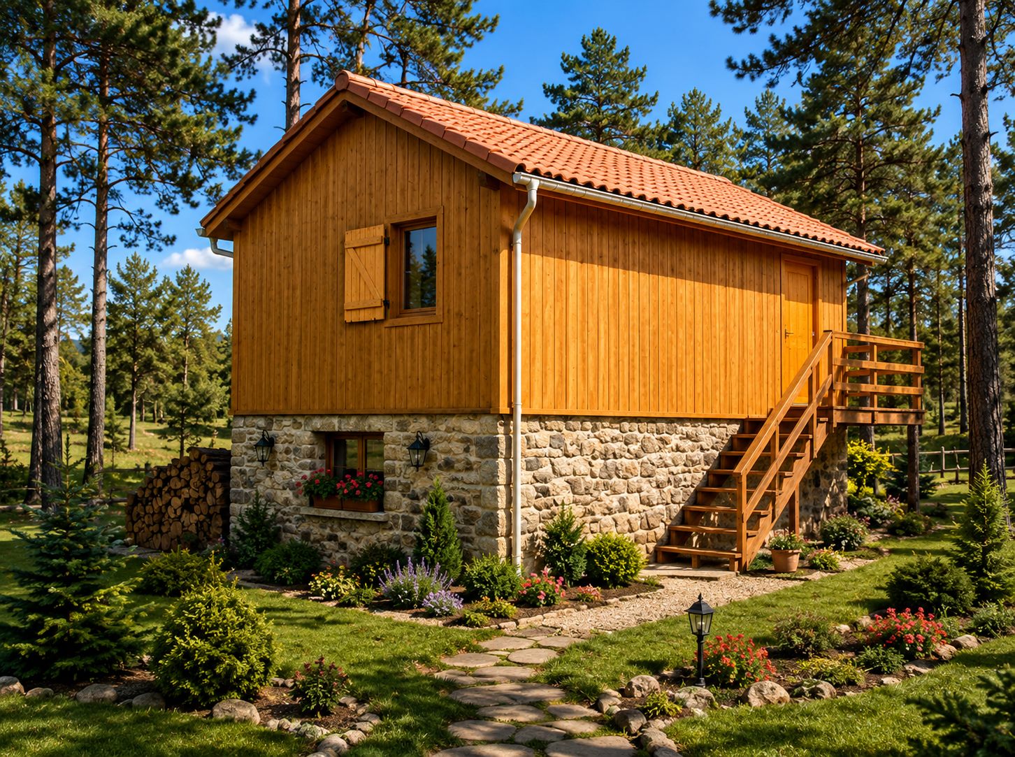 Petite maison en bois Tiny House MINIDOM